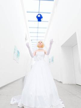 《FateZero》 海边花嫁SABER花嫁版C O S_saber花嫁 (9)