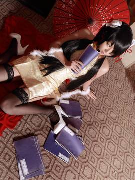 《date a live》時崎狂三除夕快乐 C O S P L A Y_时崎狂三 旗袍 (2)