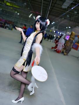 《date a live》時崎狂三除夕快乐 C O S P L A Y_时崎狂三白旗袍 (2)