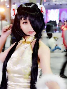 《date a live》時崎狂三除夕快乐 C O S P L A Y_时崎狂三白旗袍 (4)