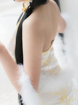 《date a live》時崎狂三除夕快乐 C O S P L A Y_时崎狂三白旗袍 (20)