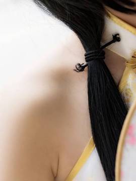 《date a live》時崎狂三除夕快乐 C O S P L A Y_时崎狂三白旗袍 (21)