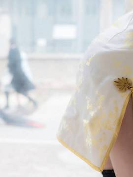 《date a live》時崎狂三除夕快乐 C O S P L A Y_时崎狂三白旗袍 (22)