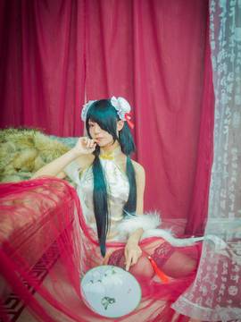 《date a live》時崎狂三除夕快乐 C O S P L A Y_狂三旗袍 (4)
