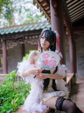 《date a live》時崎狂三除夕快乐 C O S P L A Y_#时崎狂三#白旗袍 (10)