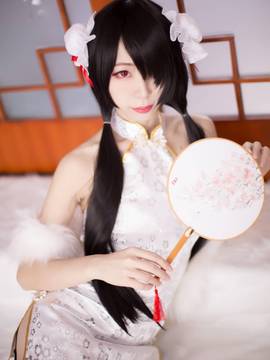 《date a live》時崎狂三除夕快乐 C O S P L A Y_【狂三 - 白旗袍】 (7)