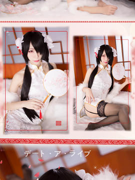 《date a live》時崎狂三除夕快乐 C O S P L A Y_【狂三 - 白旗袍】 (5)