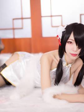 《date a live》時崎狂三除夕快乐 C O S P L A Y_【狂三 - 白旗袍】 (11)