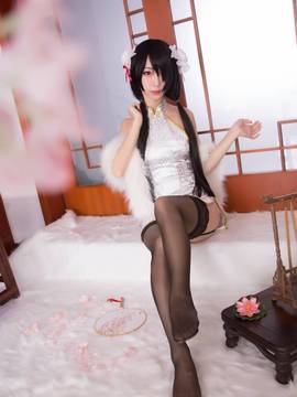 《date a live》時崎狂三除夕快乐 C O S P L A Y_【狂三 - 白旗袍】 (13)