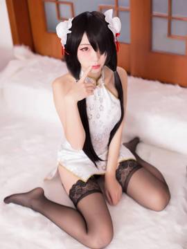 《date a live》時崎狂三除夕快乐 C O S P L A Y_【狂三 - 白旗袍】 (14)