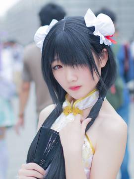 《date a live》時崎狂三除夕快乐 C O S P L A Y_【萤火虫场照】狂三旗袍 (9)