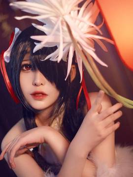 《date a live》時崎狂三除夕快乐 C O S P L A Y_狂三 同人旗袍 (1)