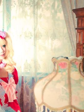 《黑执事》 伊丽莎白·米多福特红礼服C O S P L A Y_黑执事——伊丽莎白·米多福特COS正片 (6)