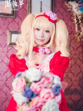 《黑执事》 伊丽莎白·米多福特红礼服C O S P L A Y_黑执事——伊丽莎白·米多福特COS正片 (8)