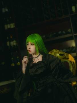 《叛逆的鲁路修》C.C.女王礼服 C O S P L A Y_cc黑礼服 (4)