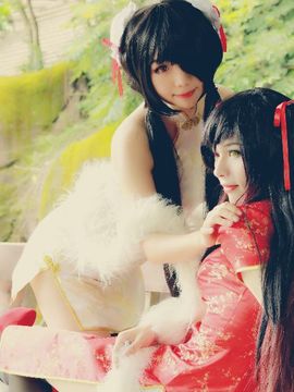 《约会大作战》狂三同人旗袍cp的正片 C O S P L A Y_狂三同人旗袍cp的正片 C O S (18)