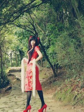 《约会大作战》狂三同人旗袍cp的正片 C O S P L A Y_狂三同人旗袍cp的正片 C O S (4)