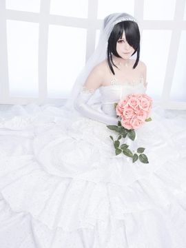 《(DATE A LIVE》狂三花嫁C O S P L A Y_【約會大作戰】時崎狂三 婚紗cosplay (2)