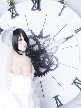 《(DATE A LIVE》狂三花嫁C O S P L A Y_【約會大作戰】時崎狂三 婚紗cosplay (10)