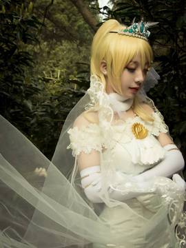 《Love Live! 》绚濑绘里花嫁.ver C O S_【cos正片】lovelive！绚濑绘里花嫁觉醒.ver (2)