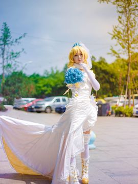 《Love Live! 》绚濑绘里花嫁.ver C O S_绘里婚纱 (5)