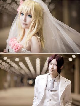 《进击的巨人》赫里斯塔花样婚纱 C O S P L A Y_【百合组结婚组】进击的巨人 —— 尤赫结婚ver. (9)