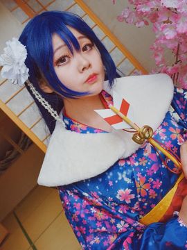 《Love Live!》田园海未未觉醒和服C O S_Love Live！园田海未 海爷正月未觉醒 (3)