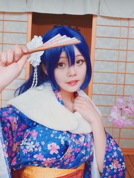 《Love Live!》田园海未未觉醒和服C O S_Love Live！园田海未 海爷正月未觉醒 (8)