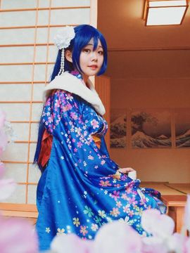 《Love Live!》田园海未未觉醒和服C O S_Love Live！园田海未 海爷正月未觉醒 (9)
