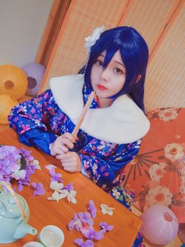《Love Live!》田园海未未觉醒和服C O S_Love Live！园田海未 海爷正月未觉醒 (15)