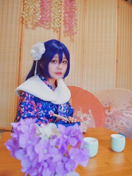 《Love Live!》田园海未未觉醒和服C O S_Love Live！园田海未 海爷正月未觉醒 (18)