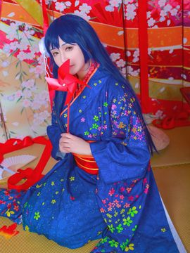 《Love Live!》田园海未未觉醒和服C O S_正月未觉醒鸟海 (3)