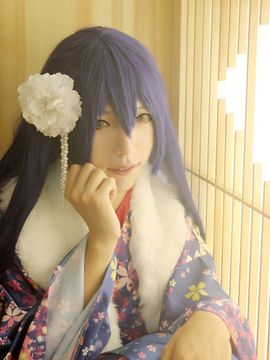 《Love Live!》田园海未未觉醒和服C O S_lovelive园田海未x南小鸟正月和服未觉醒 (7)