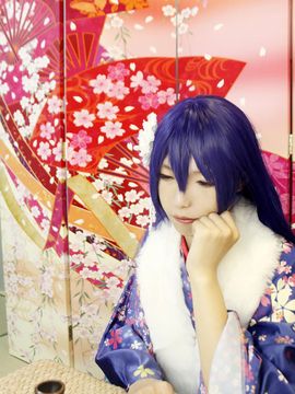 《Love Live!》田园海未未觉醒和服C O S_lovelive园田海未x南小鸟正月和服未觉醒 (8)