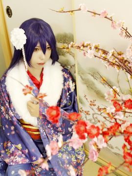 《Love Live!》田园海未未觉醒和服C O S_lovelive园田海未x南小鸟正月和服未觉醒 (9)