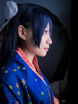 《Love Live!》田园海未未觉醒和服C O S_桜の中の海！正月和服未觉醒海 (4)