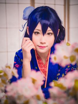 《Love Live!》田园海未未觉醒和服C O S_桜の中の海！正月和服未觉醒海 (6)