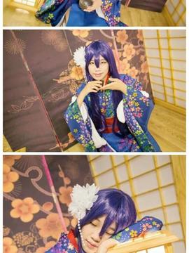 《Love Live!》田园海未未觉醒和服C O S_第一次拍的片，有好多不足之处 (3)