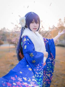 《Love Live!》田园海未未觉醒和服C O S_园田海未和服未觉醒 (1)
