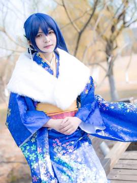 《Love Live!》田园海未未觉醒和服C O S_园田海未和服未觉醒 (3)