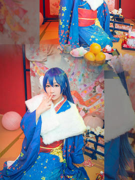 《Love Live!》田园海未未觉醒和服C O S_新春を安らかに (1)