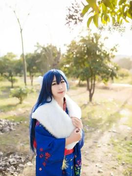 《Love Live!》田园海未未觉醒和服C O S_lovelive 正月和服未觉海 (9)