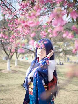 《Love Live!》田园海未未觉醒和服C O S_新年快乐！！新的一年还请多多关照ლ (2)