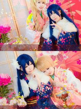 《Love Live!》田园海未未觉醒和服C O S_新年快乐~ (1)