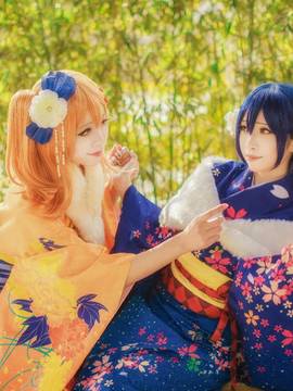 《Love Live!》田园海未未觉醒和服C O S_海祝您鸡年大吉 吧！正月和服未觉醒Ver (3)