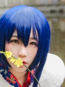 《Love Live!》田园海未未觉醒和服C O S_【海未和服未觉醒】17岁生日贺片 (2)