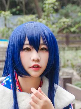《Love Live!》田园海未未觉醒和服C O S_【海未和服未觉醒】17岁生日贺片 (4)