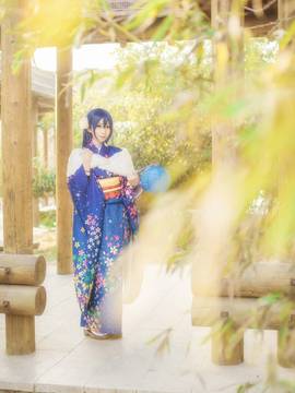 《Love Live!》田园海未未觉醒和服C O S_海祝您鸡年大吉 吧！正月和服未觉醒Ver. (3)