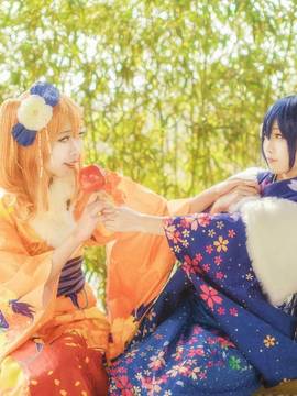 《Love Live!》田园海未未觉醒和服C O S_海祝您鸡年大吉 吧！正月和服未觉醒Ver. (7)