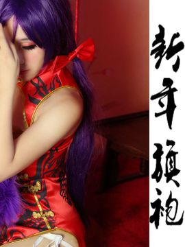 东条希同人新年旗袍COS_东条希同人新年旗袍 (9)